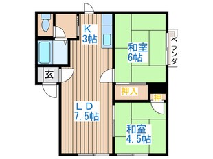 パナハイツ　エルムの物件間取画像